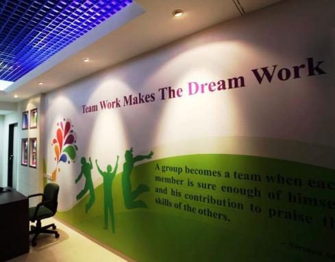 Motivational Wall Mural — Workspace